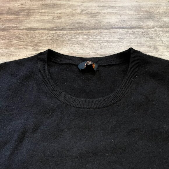 Quince Mongolian Cashmere Crewneck Sweater, Black, Size XL - Picture 5 of 10
